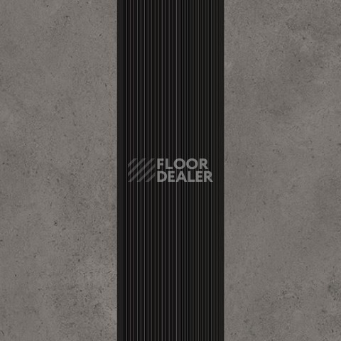Линолеум Forbo Sarlon Complete Step 637299 cement medium grey, nose black.jpg фото 1 | FLOORDEALER